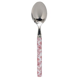 Kawai 080802 Scandinavian Cutlery Series Dessert Spoon Clover Pink