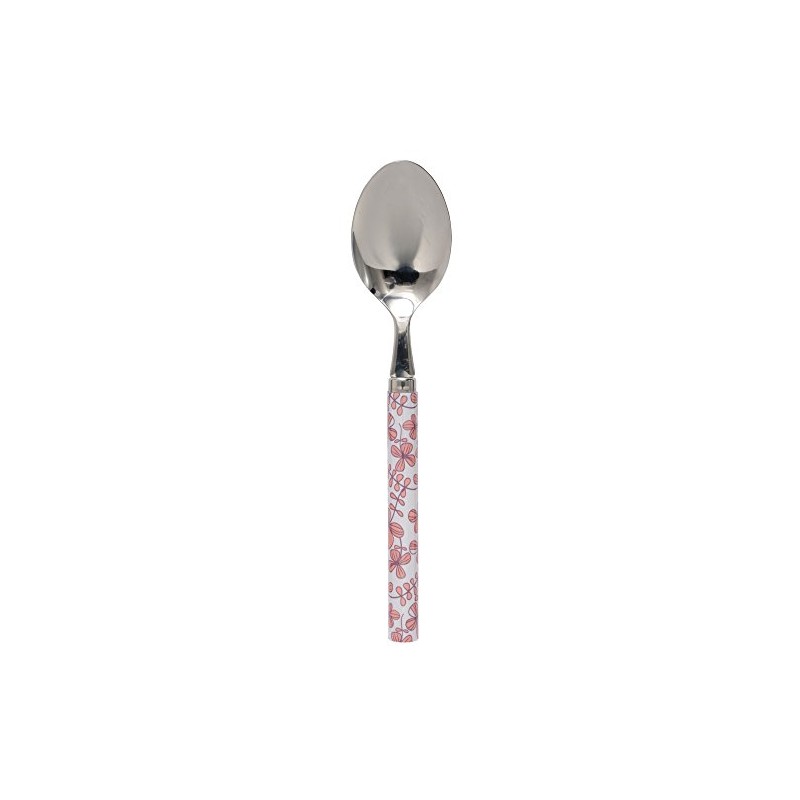 Kawai 080802 Scandinavian Cutlery Series Dessert Spoon Clover Pink