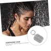 Gatuida 3 Pcs Earphone Case Earbuds Earbuds Pouch Keychain Headphone
