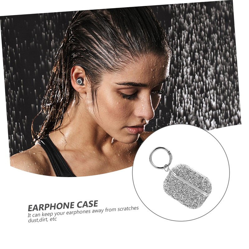 Gatuida 3 Pcs Earphone Case Earbuds Earbuds Pouch Keychain Headphone