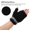 Electric USB Heated Gloves Double Side Heating Keep Warm Fingerless