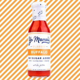 Yo Mama’s Foods Keto Buffalo Dipping, Marinade & Wing Sauce - Pack of (1) - Low-Zero Carb, No Sugar Added, Whole30, Paleo, Gluten and Soy Free, and Low Calorie!
