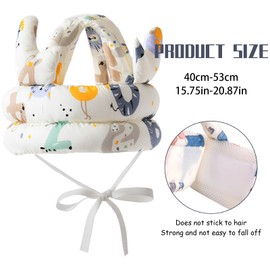 Guyode Baby Head Guard with 360 Degree Full Protection, Baby Helmet Soft and Breathable, Fall Protection, Baby Adjustable Protective Helmet for Toddlers 6-36 Months, Safety Hat for Crawling, Playing