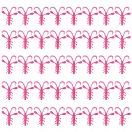 Goture 40pcs Pink Soft Swimbait Crawfish Lures, Shrimp Bait Set, Fishing Lures for Freshwater & Saltwater Trout, Bass, Salmon, Crappie, Walleye, Pike, Perch