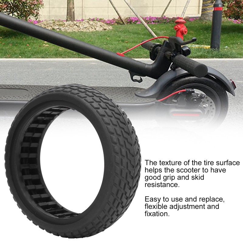 ExplosionProof Solid Tyre Rubber Tire Hollow Out Damping for 6.5inch