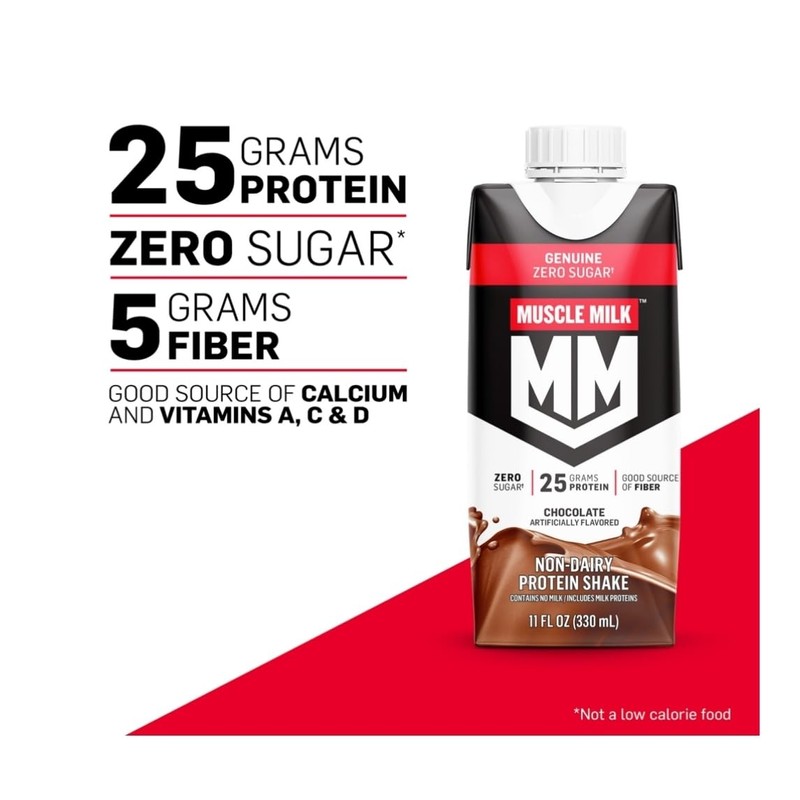 Muscle- Milk High Protein Chocolate Shake, 25g Protein, 11 fl
