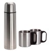 MIJOMA Insulated Jug 1 Litre with 2 Cups - Stainless