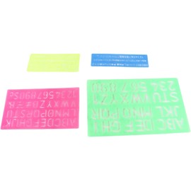 Plantillas de letras, PP Letras de plástico A a Z Números 0 a 9 Juego de plantillas de letras Diseño translúcido Fácil de mantener Números reutilizables Alfabeto Plantilla Regla