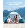 OutdoorMaster Beach Tent for 3/4 Person - Easy Setup Sun