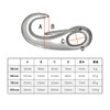 simPLEISURE qb500146a03n0 Stainless Steel Spring Hook, Oval Shape, 4 Sizes,
