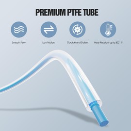 HANGLIFE PTFE Tube 2.5mm ID × 4mm OD | 16.4ft with Tubing Cutter | Compatible with Bambu Lab A1 Mini/A1/P1P/P1S/X1C/AMS/P1/X1 Series & Creality K1/K1 Max/Ender 3 V3 3D Printers - 1.75mm Filament
