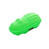 Sunproof Sunglasses case red mouthed Green Crocodile
