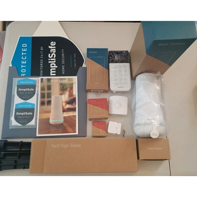 SimpliSafe SIMPLI SAFE HOME INDOOR SECURITY SYSTEM. 4 piece system