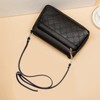 TAIYOU Black PU Leather Bag Strap Adjustable Shoulder Strap Crossbody