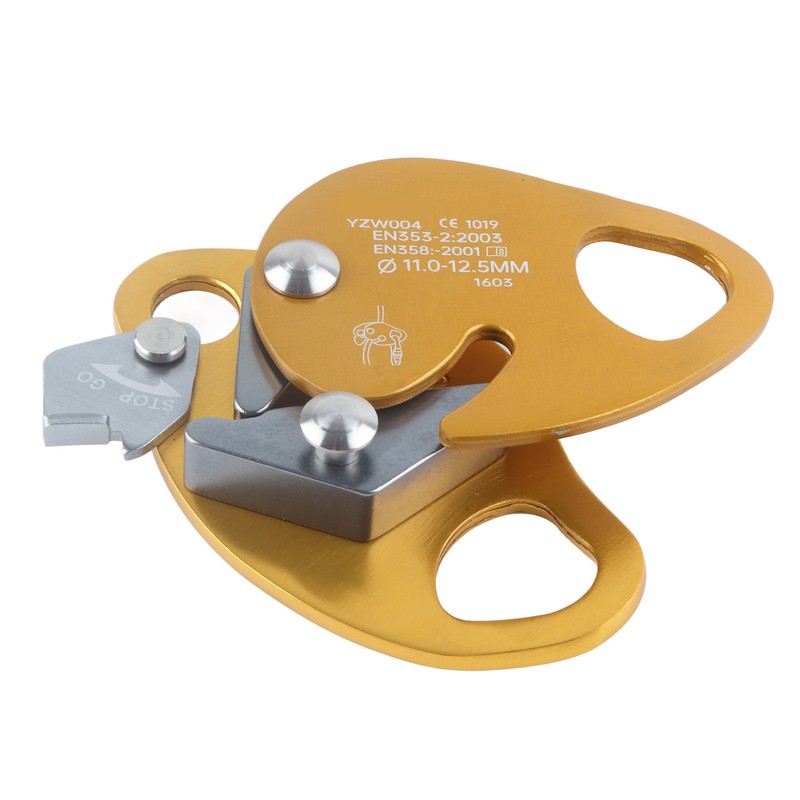 Self Braking Stop Descender for 11‑12.5mm Rope Clamp Grab Rescue