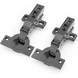 20 Pack Full Overlay Soft Close Cabinet Hinges 105° Frameless 3 Way Adjustable Soft Close Hinges for Cabinet Doors Kitchen Cabinet Door Hinges with Screws