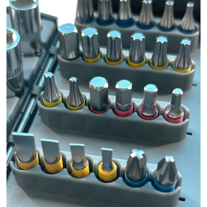 LUMBER JACK 53 Piece Magnetic Ratchet Screwdriver Socket Bit Set