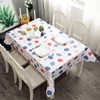 137*180cm PVC TableCloth Party Wipeable Table Cloth Rectangular,Strawberry Pattern Wipe