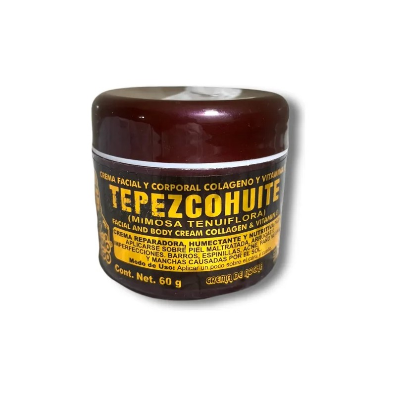 Crema De Tepezcohuite Noche Y Día 60gr Indio Papago Manchas