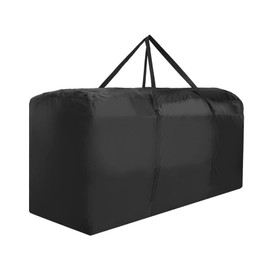 HUIKJI Christmas Tree Storage Bag Black Heavy Duty Extra Large Container up to 1.5m Artificial Disassembled Trees 150x75x50cm
