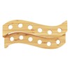 BambooMN 13" x 5.7" x 3.5" Natural Bamboo S Wave