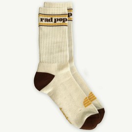 Banabae Oganic Cotton Crew Sock Natural - Rad Pop