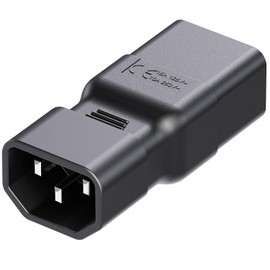 Vellcon [5Pack] IEC 320 C14 to C19 AC Adapter, IEC 15A to 10A,16A to 10A AC Converter,C19 16A to C14 10A Power Connector for PUD UPS, Black Color