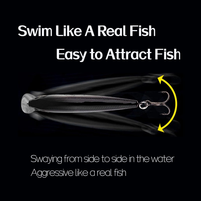 MARJELLY Floating Fishing Lure Casting Bait Sinking Bass Lures Trolling
