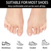 ZYFC 4 Pack Gel Pinky Toe Separators, Double Hole Toe
