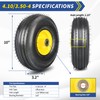 GICOOL 4.10/3.50-4 Explorer Series Rubber Tire and Wheel, with 2.25"