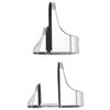 QWORK® 4 Pack Adjustable Glass Shelf Brackets, Wall Mounted Zinc