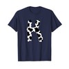 Creative Bold Marker Letter K - Cow Pattern Design T-Shirt