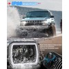 BraveWAY 7x6 Led Headlights Square Lights 5x7 Inch High/Low Beam
