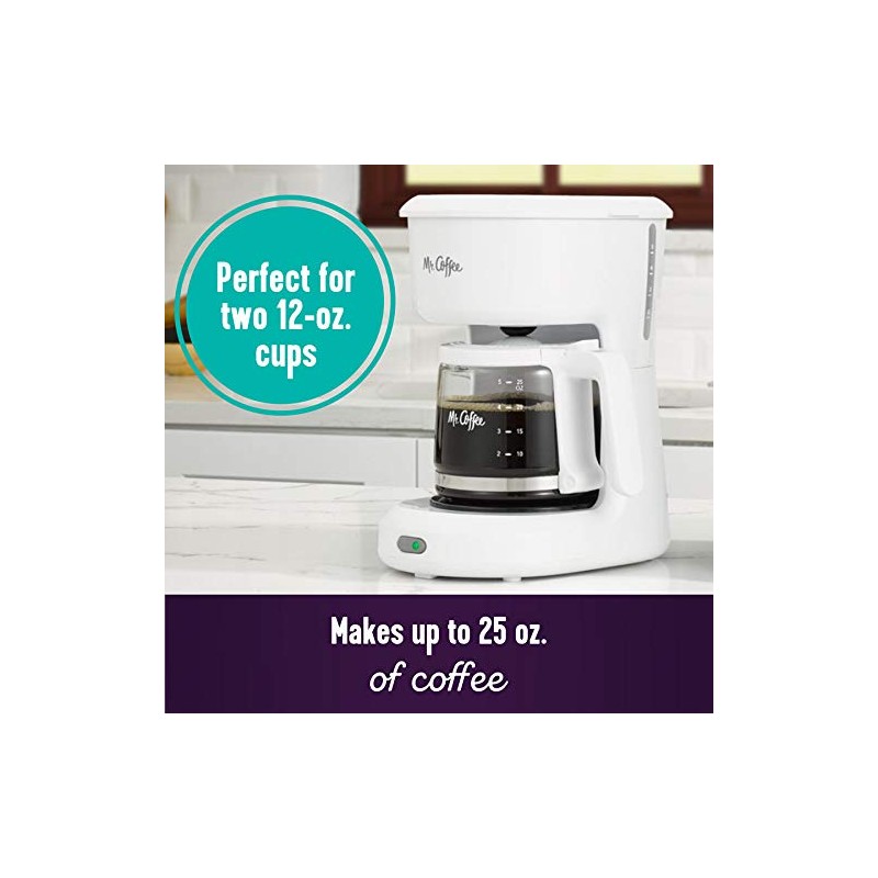 Mr. Coffee 2134286 ® 5-Cup Mini Brew Switch Coffee Maker,