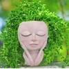 Face Flower Pot Head Planter Pot Cute Lady Face Succulent