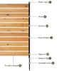 No Dig Wood Privacy Screen Fence Panel, 61" H x