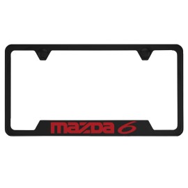 MVP Black License Plate Frame for Mazda6, Mazda 6