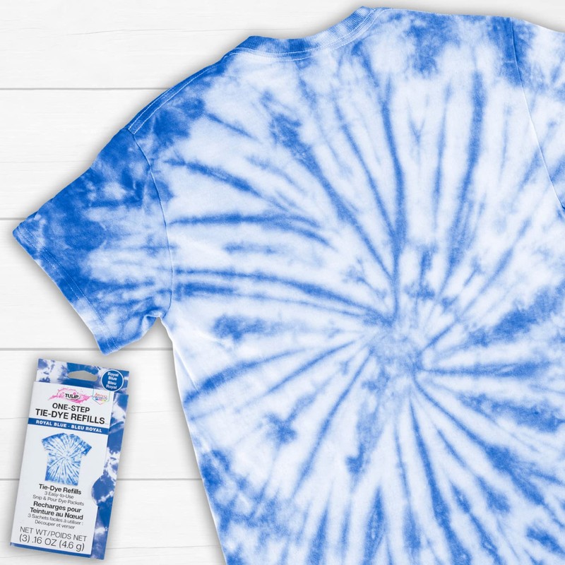 Tulip One-Step Tie-Dye Kit Dye Refill Packs, Royal Blue