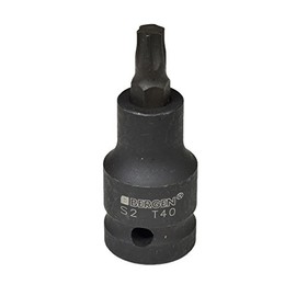 T40 x 53mm 1/2â Drive Short Impact Impacted Torx/Star Male Socket