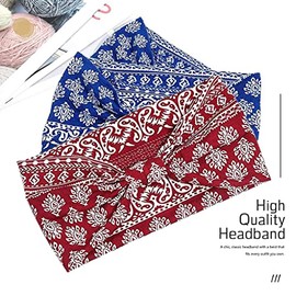 HASTHIP® Diademas Deportivas 2 Piezas para Mujer y Hombre, Cinta de Pelo Boho Elástica y Suave para Yoga, Gimnasio, Correr, Ciclismo, Tenis, Absorbent