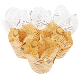 ABOOFAN 100piezas Forros De Papel Para Muffin Tulipán Moldes Para Pasteles Prueba De Aceite Recipientes Resistentes Al Calor Para Hornear Cupcakes Envases Para Repostería