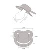 CutiePlusU Adult Size Dummy - Large Teat Shield Grey