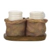 Cute Chef Statue Salt & Pepper Bottle Holder Ornaments Home
