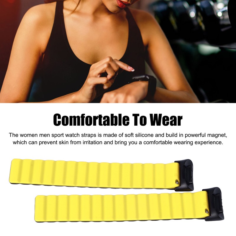 Magnetic Watch Strap Replacement Skin Friendly Soft Comfortable Lightweight Silicone