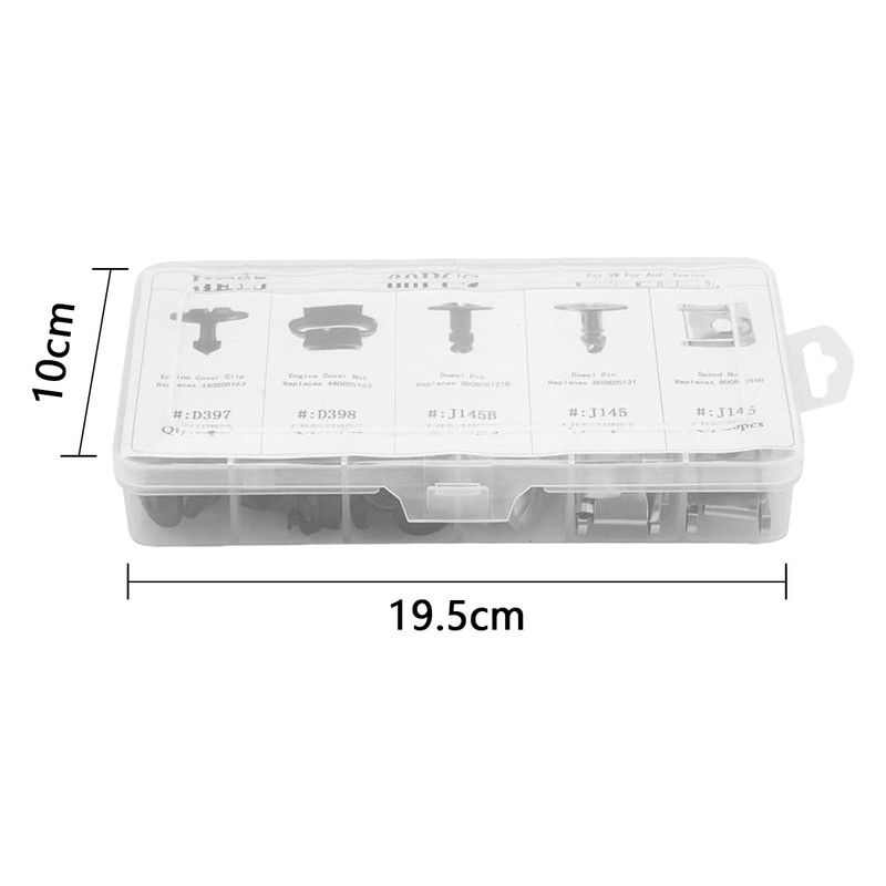 Tiardey 60PCS Car Engine Cover Grommets Engine Underbody Cover Clips