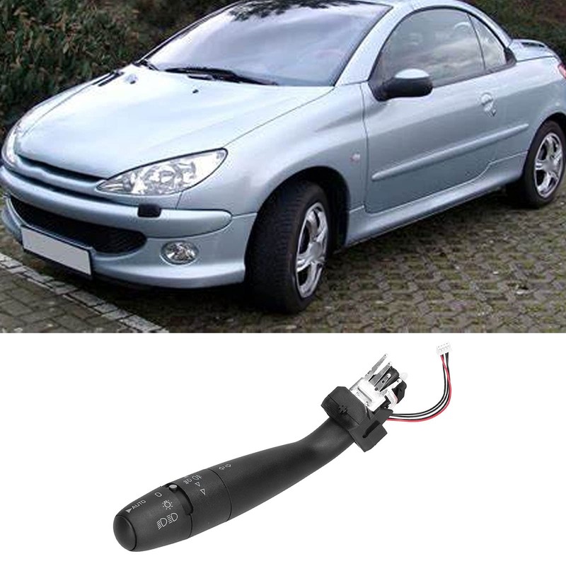 Indicator Control, Car Indicator Switch Left Replacement for Peugeot 206