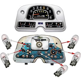 Dash Magnum Cluster Bulbs - 5 Watt T3 1/4 Wedge Base - 12 Volt FJ40 Land Cruiser
