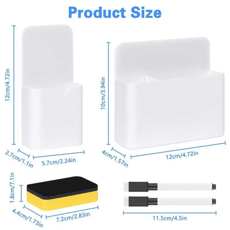 OFFCUP Magnetic Pen Holder, 2 Pieces Marker Holder, Magnetic Pen