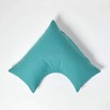 HOMESCAPES Teal Pure Egyptian Cotton V-Shape Pillowcase 200 TC 400