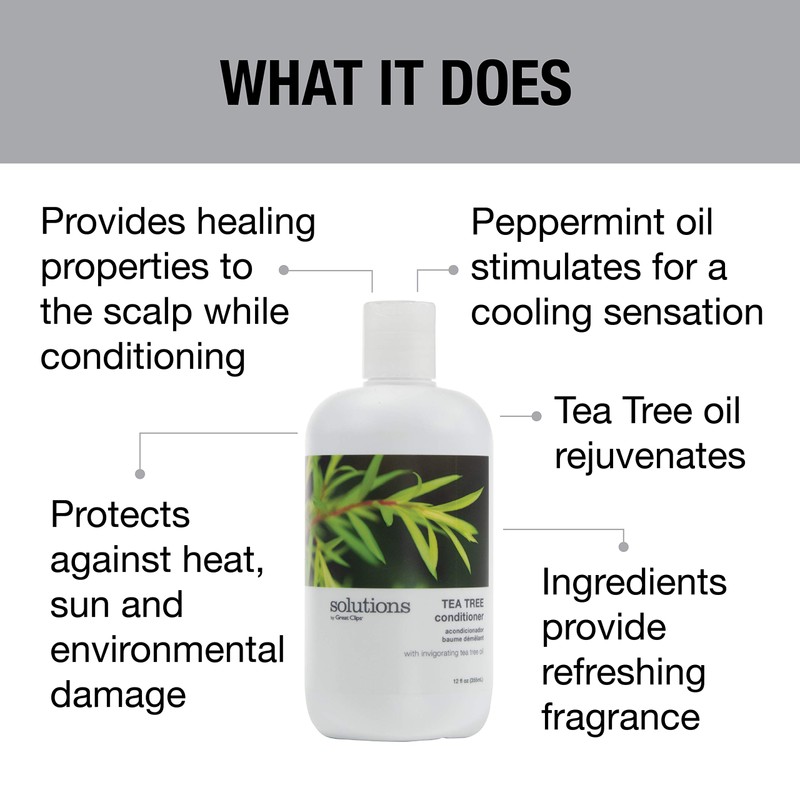GREAT CLIPS Solutions Tea Tree Conditioner 12 fl oz |